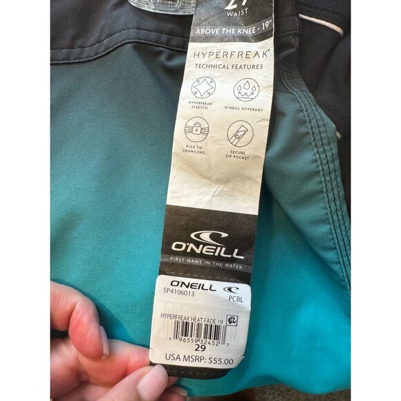 ONeill Men's Size 29 Swim Shorts Hyperflex Above The Knee Board Shorts NWT $55 Z - Picture 3 of 6
